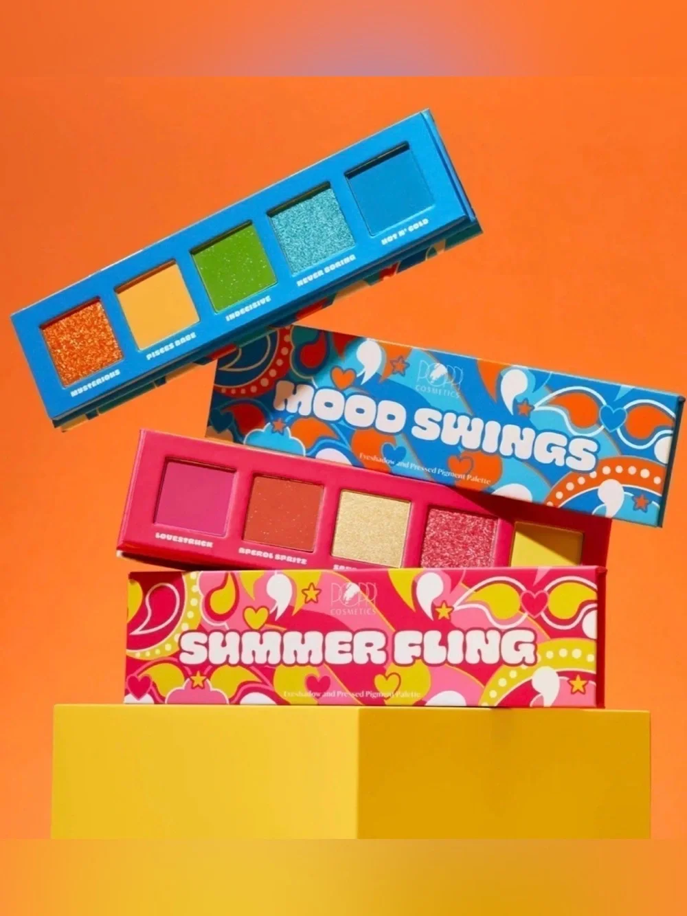 Poppi Mood Swings Eyeshadow Palette - Bright Bold Matte & Metallic Shades